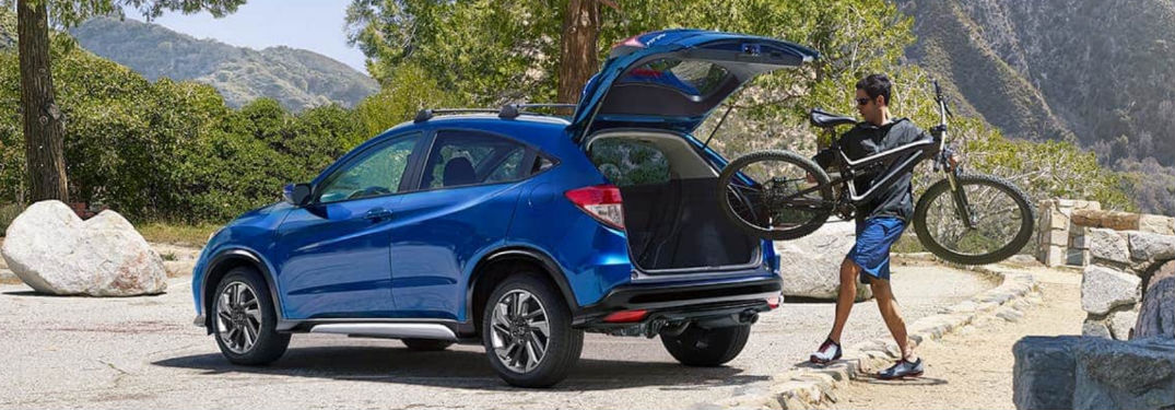 Honda HR-V with rear hatch open
