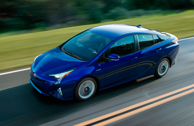 2017 Toyota Prius top blue