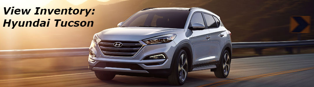 Hyundai Tuscon parked on a road