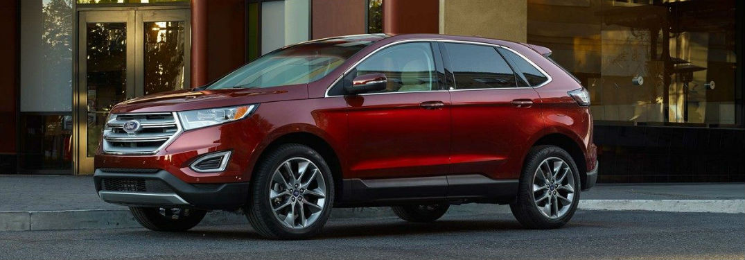 Ford Edge parked showing side profile