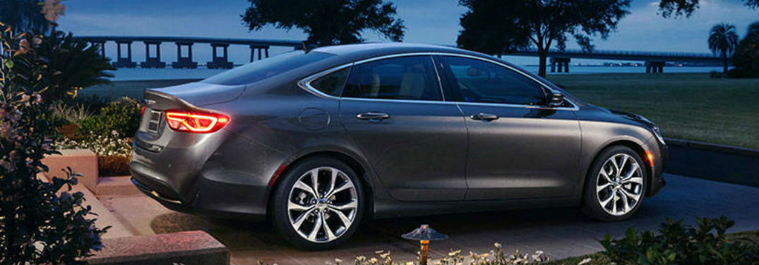 Chrysler 200 parked showing side profile