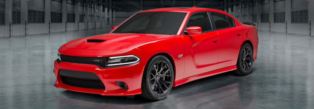 Dodge Charger parked showing front and side profile