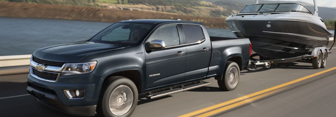 Chevy Colorado towing a boat